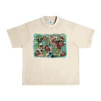 Sandshell cactus cowboy hat background Urban Heavy Tee - AdoDesignShop