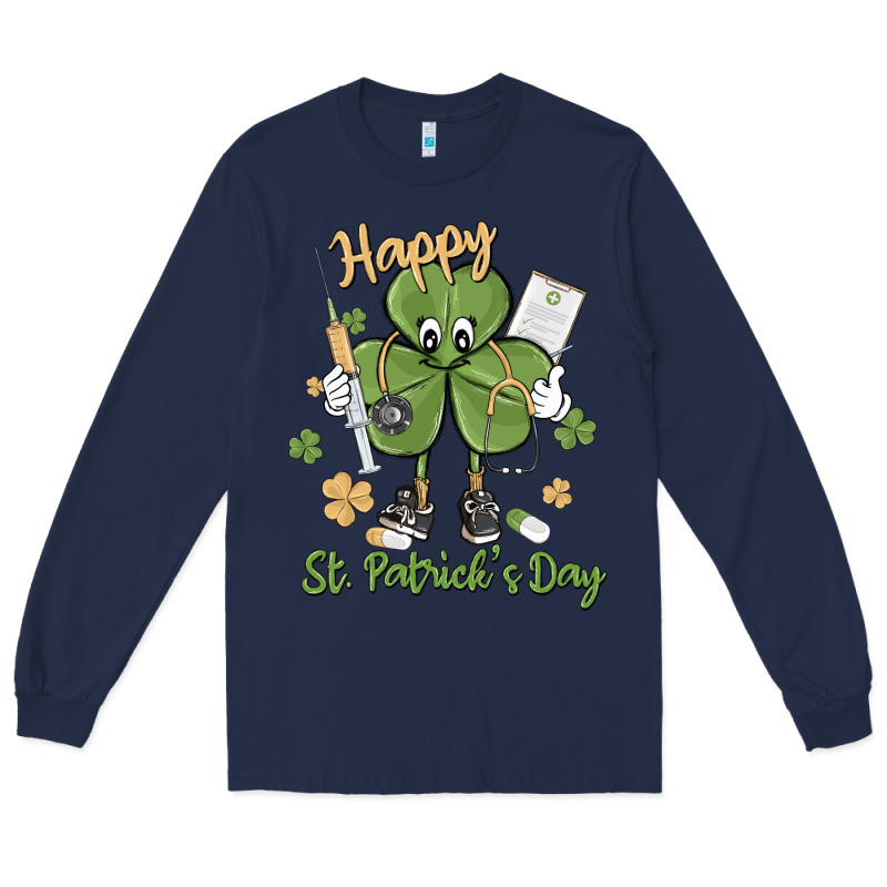 Happy St. Patrick's Day Long Sleeve Tee by MaliasSmallBusiness | Teevron