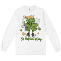 White happy st. patrick's day Long Sleeve Tee - MaliasSmallBusiness