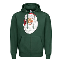 Santa Zipper Hoodie | Teevron