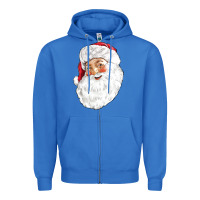 True Royal Santa Zipper Hoodie - NancyCooperArtShop