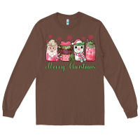 Chestnut pink  merry christmas coffee Long Sleeve Tee - JahusDesignShop
