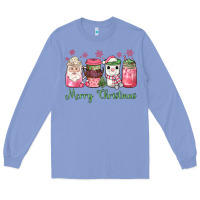 Colony Blue pink  merry christmas coffee Long Sleeve Tee - JahusDesignShop