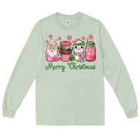 Matcha pink  merry christmas coffee Long Sleeve Tee - JahusDesignShop