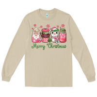 Mushroom pink  merry christmas coffee Long Sleeve Tee - JahusDesignShop