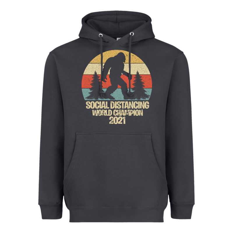 Bigfoot Social Distancing World Champion Heavyweight Hoodie by Bettercallsaul | Teevron