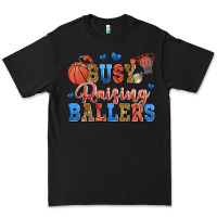 Black busy raising ballers basketball Premium Tee - Zillion Design Studio
