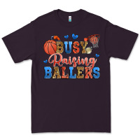 Plum busy raising ballers basketball Premium Tee - Zillion Design Studio