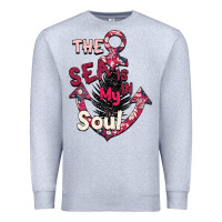 Heather Grey Summer decor The sea is in my Soul Premium Sweatshirt - Bettercallsaul