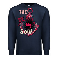 Navy Summer decor The sea is in my Soul Premium Sweatshirt - Bettercallsaul