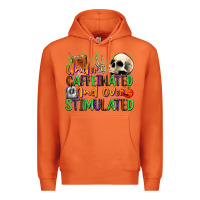 Carrot Under Caffeinated and Over Stimulated Premium Hoodie - texasbilliewilder