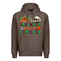Coffee Under Caffeinated and Over Stimulated Premium Hoodie - texasbilliewilder