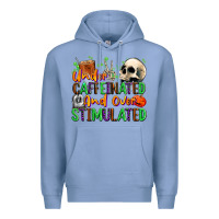 Under Caffeinated And Over Stimulated Premium Hoodie | Teevron