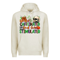 Oatmeal Heather Under Caffeinated and Over Stimulated Premium Hoodie - texasbilliewilder