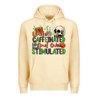 Pina Colada Under Caffeinated and Over Stimulated Premium Hoodie - texasbilliewilder