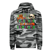 Slate Camo Under Caffeinated and Over Stimulated Premium Hoodie - texasbilliewilder