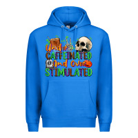 True Royal Under Caffeinated and Over Stimulated Premium Hoodie - texasbilliewilder