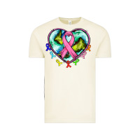 Vintage Arctic heart earth and cancer ribbon Vintage Tee - AdoDesignShop