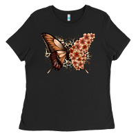 Black melanin  butterfly Ladies Tee - Zillion Design Studio
