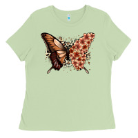 Matcha melanin  butterfly Ladies Tee - Zillion Design Studio