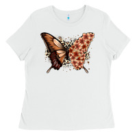 White melanin  butterfly Ladies Tee - Zillion Design Studio