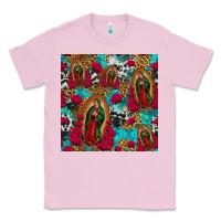 Bubblegum Pink lady of guadalupe western seamless Classic Tee - Jasminsmagicworld