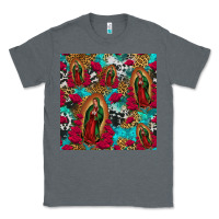 Charcoal Heather lady of guadalupe western seamless Classic Tee - Jasminsmagicworld