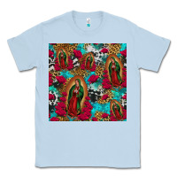 Dusty Blue lady of guadalupe western seamless Classic Tee - Jasminsmagicworld