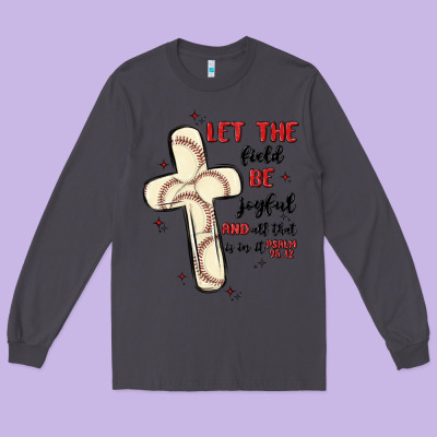 Baseball Long Sleeve Tee Designed By Maliassmallbusiness