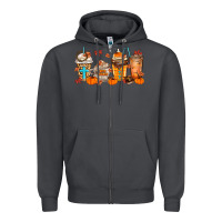 Smoke give thanks coffee cups Zipper Hoodie - MaliasSmallBusiness