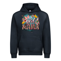 Navy Girl mama butterfly mother's day Urban Hoodie - HowdyJamesFarm