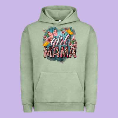 Girl Mama Butterfly Mother's Day Urban Hoodie Designed By Howdyjamesfarm