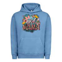 Pigment Pebble Blue Girl mama butterfly mother's day Urban Hoodie - HowdyJamesFarm