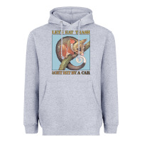 Heather Grey Let's Eat Trash & Get Hit By A Car Heavyweight Hoodie - Bettercallsaul