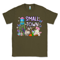 Army Green Small Town Easter Day Classic Tee - CowhideDigitalArt
