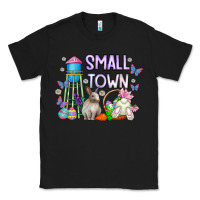 Black Small Town Easter Day Classic Tee - CowhideDigitalArt