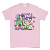 Bubblegum Pink Small Town Easter Day Classic Tee - CowhideDigitalArt