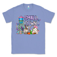 Colony Blue Small Town Easter Day Classic Tee - CowhideDigitalArt
