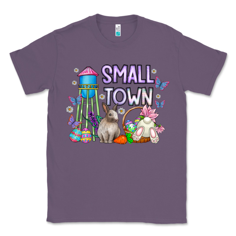 Small Town Easter Day Classic Tee by CowhideDigitalArt | Teevron
