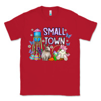 Red Small Town Easter Day Classic Tee - CowhideDigitalArt