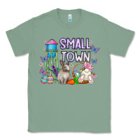 Sage Small Town Easter Day Classic Tee - CowhideDigitalArt