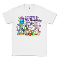 White Small Town Easter Day Classic Tee - CowhideDigitalArt