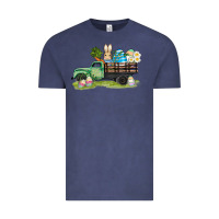 Vintage Denim easter hunt i̇n truck Vintage Tee - AdoDesignShop