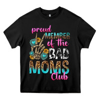 Black proud member of the bad moms club Heavy Core Tee - texasbilliewilder