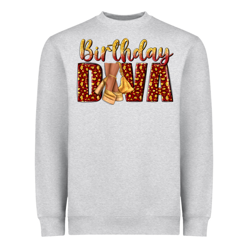 Birthday Diva Heavyweight Sweatshirt by NancyCooperArtShop | Teevron