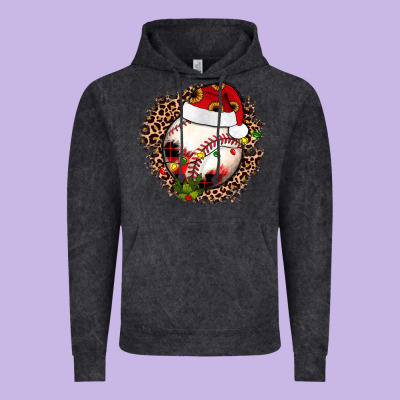 Christmas Baseball Vintage Hoodie Designed By Jahusdesignshop