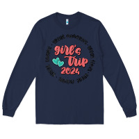 Navy girls trip Long Sleeve Tee - MaliasSmallBusiness
