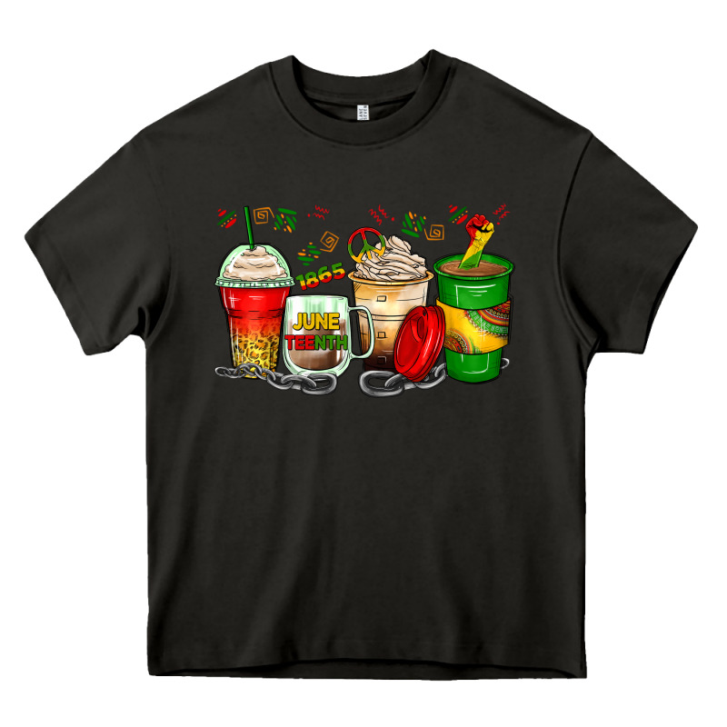 Juneteenth Coffee Cups Heavy Core Tee by Zillion Design Studio | Teevron