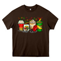 Chocolate Brown juneteenth coffee cups Heavy Core Tee - Zillion Design Studio