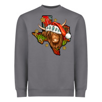 Storm Shaggy cow Texas Christmas Heavyweight Sweatshirt - Jasminsmagicworld